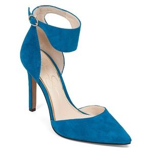 NEW ~ Blue Suede Heels ~ Jessica Simpson Cita